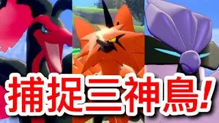【寶可夢劍盾】【詳細攻略】如何捕捉伽勒爾形態的三神鳥？