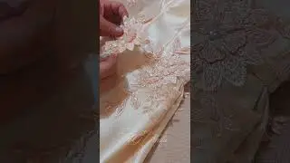 Touch of Elegance: Adding Lace Applique#LaceApplique #SewingDetails #SewingProcess #Sewing #shorts