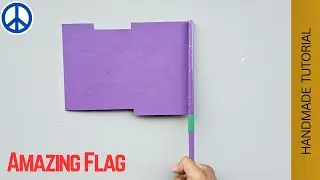 Flag color paper, paper dragon flag, paper banner diy, paper golf flag, handmade paper flag