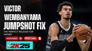 Victor Wembanyama Jumpshot Fix NBA 2k25- Most Accurate Fix For Wemby