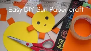 How to make Sun Paper craft| Easy paper crafts|Paper crafts for kids