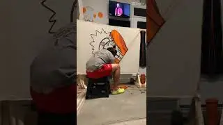 #naruto #rug #tufting #tuftingart #art #militaryveteran #smallbusiness #anime #hokage #timelapse