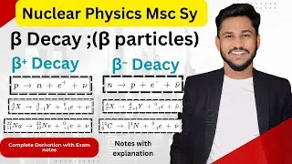 Beta Decay || Nuclear physics || types of beta decay || physics 