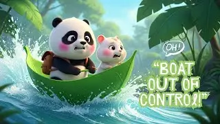 Piku & Momo Leaf Boat Adventure: Cute Panda & Hamster Cartoon Story | 3D Animated Adventure