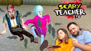 Scary Teacher 3D Deli &Ouml;ğretmeni Sevgilisinden Ayırdık Oyuncax Tv