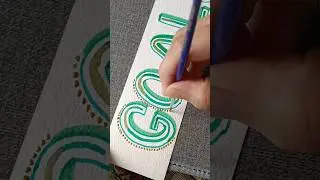 Easy Hand Lettering #art #calligraphy #handletteringart #shorts