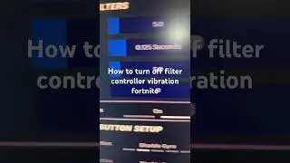 How to turn off filter controller vibration fortnite