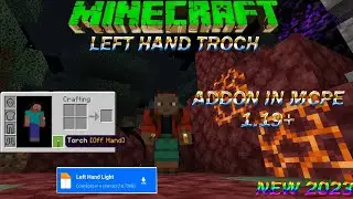 Left Hand Torch Addon For Mcpe 1.19+ | Latest Minecraft Left Hand Torch Addon