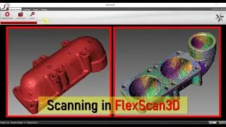 Scanning in FlexScan3D _ Сканирование в FlexScan3D _ FlexScan3D में स्कैनिंग _ 在 FlexScan3D 中扫描
