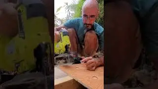 Why do people keep predrilling a starter hole? 🤔 It's an unnecessary step! 😊🤙🏼#diy #jigsaw