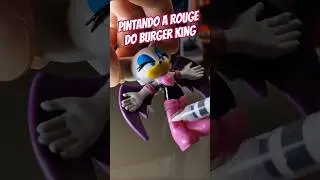 🎨 Pintando a ROUGE do BURGER KING com canetas acr&iacute;licas | Cole&ccedil;&atilde;o Sonic the Hedgehog ✨ #shorts