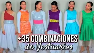 Combinaciones de Vestuarios para Danza Cristiana