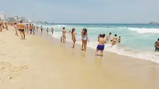 Rio de Janeiro, Brazil - Ipanema Sunny Beach Walking Tour -4K60fps