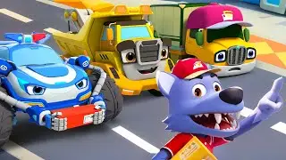 Construction Truck Heroes Rescue Team | Courier Rescue Team | Kids Songs | BabyBus - Cars World
