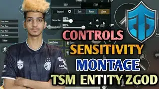 TSM Entity ZGod Control & Sensitivity in PUBG Mobile | Montage Video |