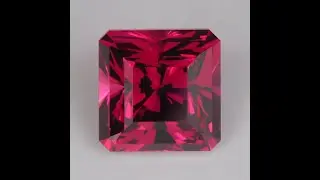 Square Brilliant Cut Garnet 3.92 Carats