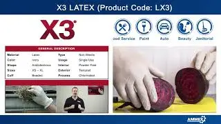 X3 LX3 Sales Training Video. Ivory Exam-Grade 3-Mil Latex Gloves