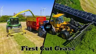 Islandahoe Farms First Cut Grass 2025 | John Deere 9900i