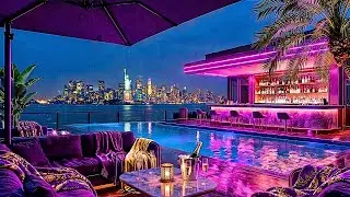 New York Rooftop Rain Ambience 🌧️🌃 Retro Lofi Hip Hop Lounge Music for Deep Relaxation & Sleep