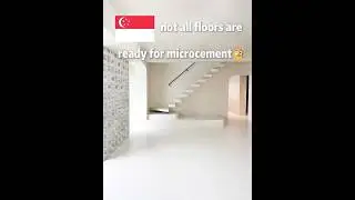 Which floor can actually use microcement. #microcement #simgapore #renovationsg #seamlessflooring