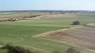 Waterloo battlefield, from the top of the Lion Monument