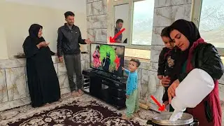 From installing a TV in the house to grandma's excitement and Javad's smile
