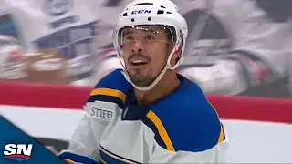 Blues' Mathieu Joseph Fires Wrister Past Connor Hellebuyck From Distance