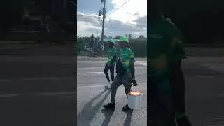 JLP Supporters are out in Spanish Town Rally