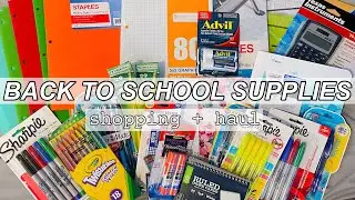 BACK TO SCHOOL SUPPLIES SHOPPING AND HAUL 2021 ! highschool back to school shopping