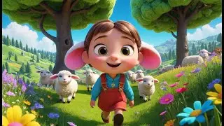 Lambs in Fields Play Hide and Seek | Fun Farm Animal Song for Kids | Sing Along Adventure Rhyme