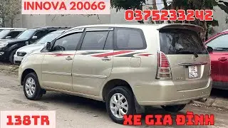 128tr TOYOTA INNOVA 2006G xe gia đình đẹp nhiều đồ chơi giá sh alo 0979140987