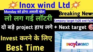 Inox wind share news।Inox wind share latest news।Inox wind share price target।Inox wind Ltd share 