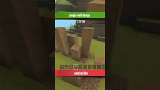 minecraft jungle wall design in Minecraft #minecraftshorts #minecraft