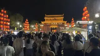 Celebrating Mid-Autumn Festival LIVE in Ancient China (Huizhou Ancient City)
