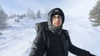 Camping bei -16°C ist eine Herausforderung