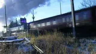 Catching Sir Nigel Gresley - The Tynesider - Arksey Doncaster December 19th 2009