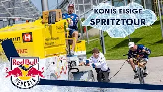 Konrad Abeltshauser fährt mit Eismaschine durch Olympiapark | Zamboni trifft Red Bull BMX Skate Wake