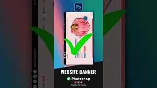 Website/Header Design in ✅ Photoshop #reels #shorts #hindi 😘❤️😘