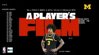 Elliot Cadeau UMICH 〽️ Mid-Season Highlights|10.4 PPG, 2.9 REB, 5.4 AST, 1 STL, 44.7 FG% & 42.0 3PT%