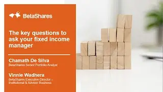 [Adviser and Institutional Webinar] The key questions to ask your fixed income manager
