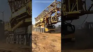 Heavy Crane Moving on Muddy Road: Impact on Soft Terrain