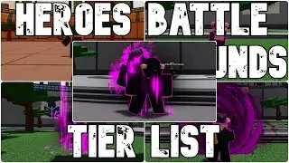ULTIMATE CHARACTER TIER LIST (Heroes Battlegrounds) | Roblox