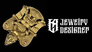 jewelry 3D buckle design in Zbrush