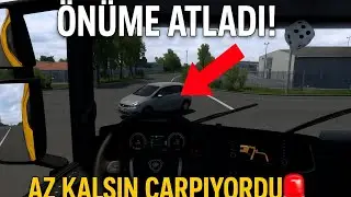🚛 Euro Truck Simulator 2 | Önüme Atlayan Araç 😱 Kaza Anı!