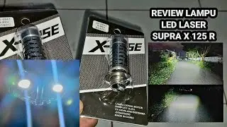 Review Lampu Led Laser X-CASE VS IGAWA Motor Supra X 125 R