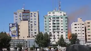 قصف اخر برج في مدينة جح