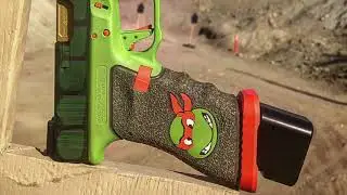 Cowabunga Dudes - Turtle Power - Custom TMNT Glock 34 by Stones Customs LLC and OC Custom Coating