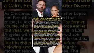 🎄✨ Jennifer Lopez & Ben Affleck Share a Calm, Festive Moment After Divorce