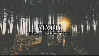 Rindu || musikalisasi puisi tanpa vokal