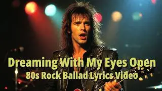 Dreaming With My Eyes Open. Uplifting 80s Rock Ballad Lyrics